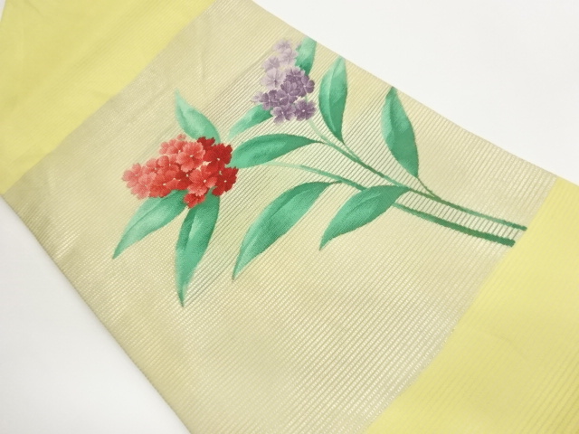 JAPANESE KIMONO / ROSE HANA-BA PATTERN ORIGIDASHI NAGOYA OBI